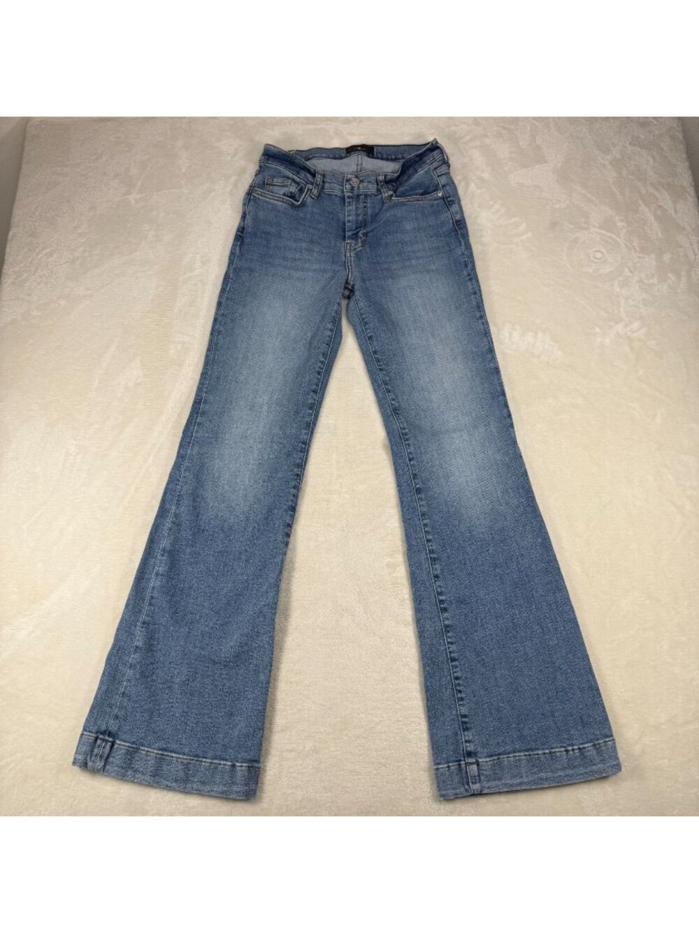 7 For All Mankind 7FAMK Dojo Tailorless Prophexa Flare Bootcut Trouser Size 27